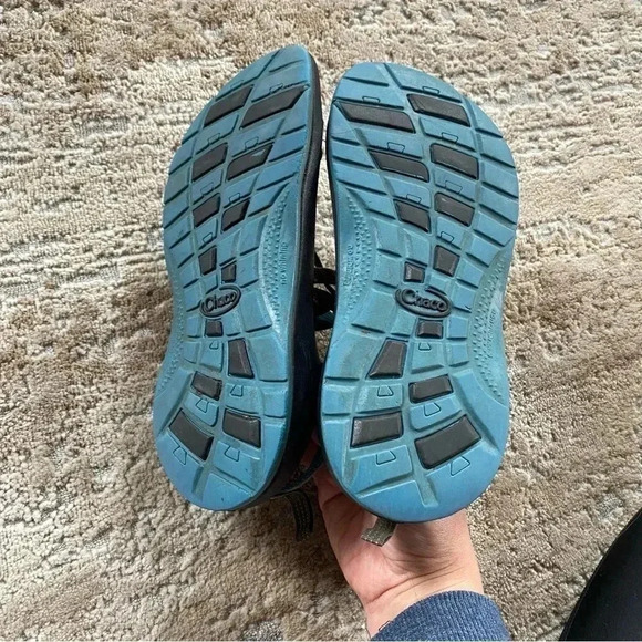 Chaco ZX2 Classic Blue Red Yellow Boulder Walking Hiking Sandals Boost: 4 - Picture 6 of 9